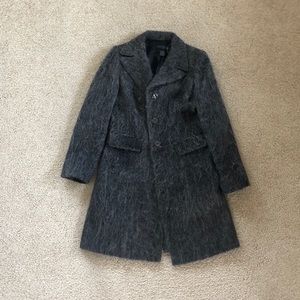 Express Longline Coat in Charcoal